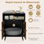 COSTWAY Mueble Moderno para Caja de Arena para Gatos, Escondite para Baño de Gato con Entrada, Compartimento Abierto, Gabinete de Madera para Muebles de Gato, en Interiores (80 x 50 x 57 cm), , large indicador imagen numero 3