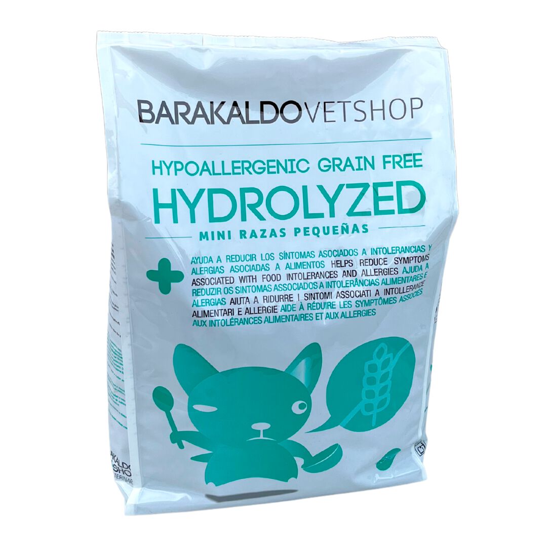 Barakaldo Vet Shop Alimento Mini Razas Pequeñas Hydrolyzed Hypoallergenic Grain Free para Perros