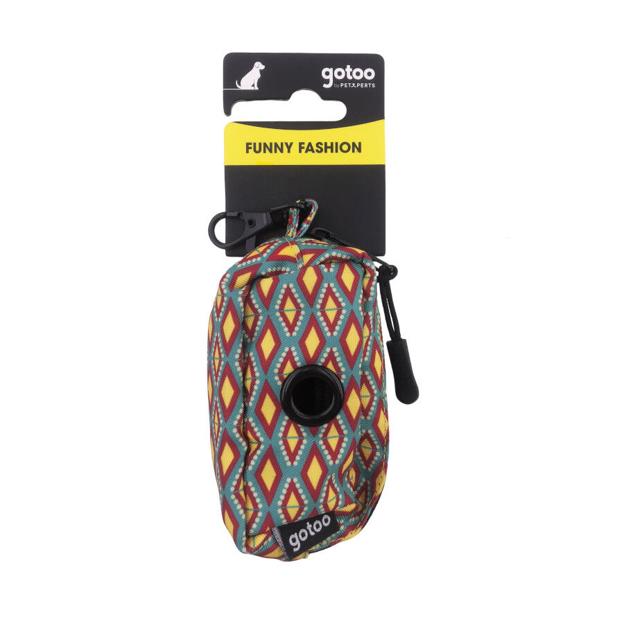 Gotoo Porta bolsas estampado geom&eacute;trico para perros, , large Imagen numero 4