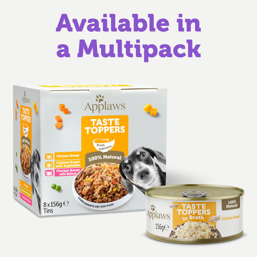 156 g Applaws Taste Toppers Pollo en Caldo lata para perros, , large Imagen numero 3