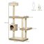 PawHut &aacute;rbol con cueva m&uacute;ltiples plataformas color Beige, , large indicador imagen numero 3