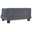 vidaXL Cama para perros de terciopelo gris oscuro 80x45x30 cm, , large indicador imagen numero 9