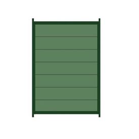 Panel lacado de plástico para perrera color Verde