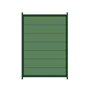 Panel lacado de plástico para perrera color Verde