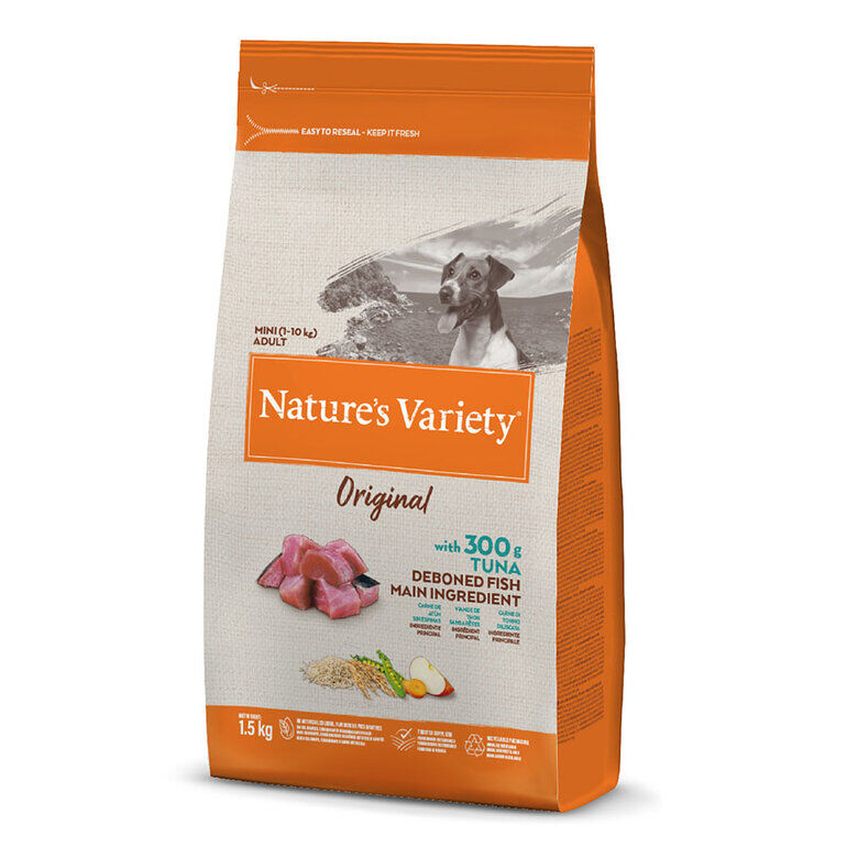 1.5 kg Nature's Variety Original Adult Mini At&uacute;n pienso para perros, , large Imagen numero 1