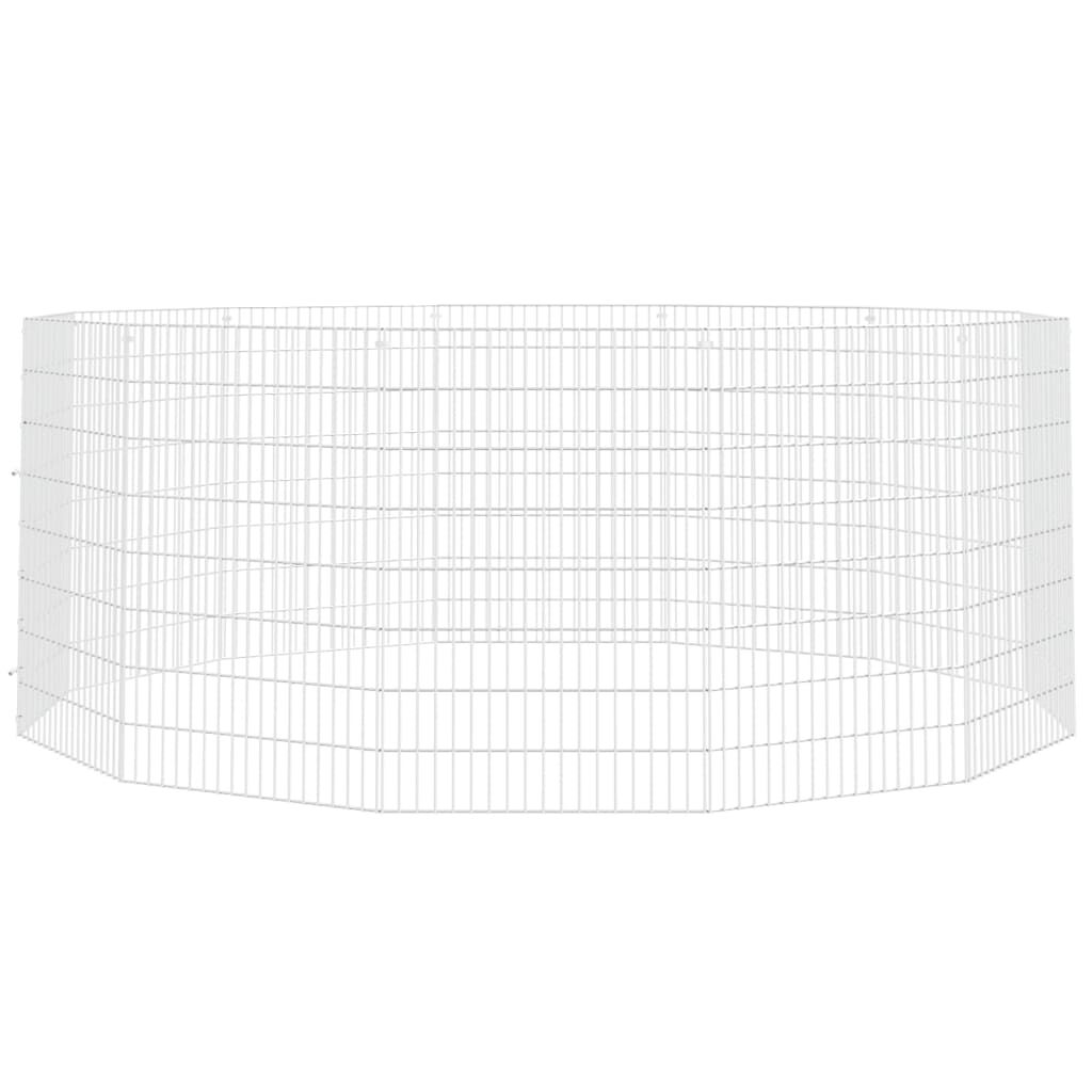 VidaXL Jaula resistente blanca para conejos y roedores thumbnail