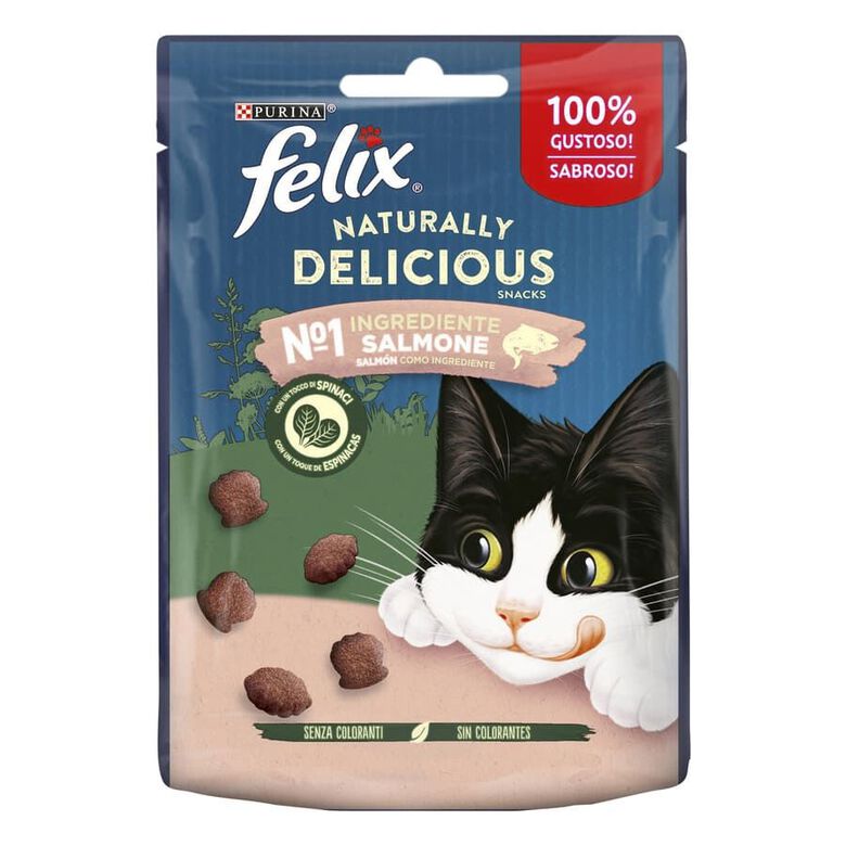 Felix Naturally Delicious Bocaditos de Salmón para gatos thumbnail