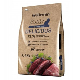 Pienso Dibaq Fitmin Purity Grain free Delicious para gatos sabor Venado