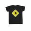 Camiseta niño/a "Placa permitido perros" color Negro, , large indicador imagen numero 1