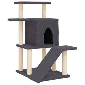 vidaXL Rascador grisaceo para Gatos 