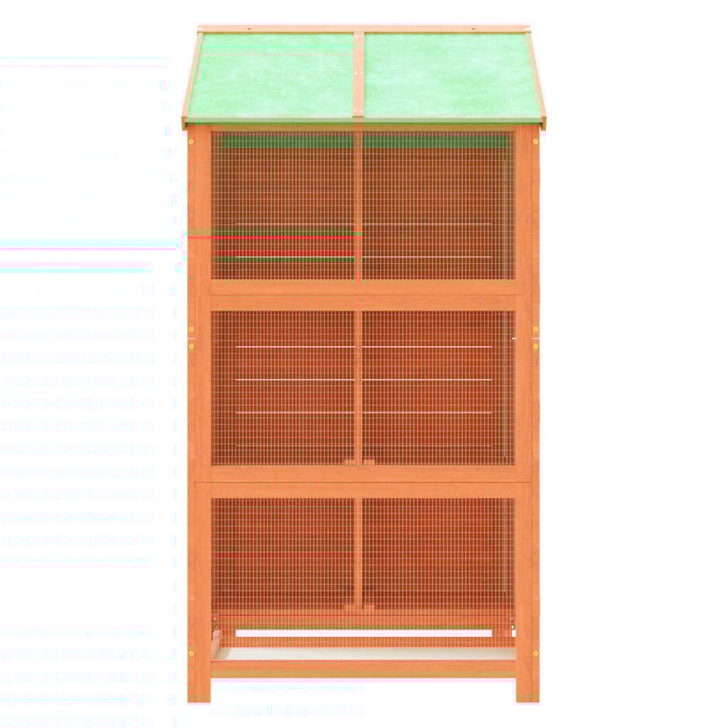 VidaXL Caseta robusta madera pino maciza para pájaros thumbnail