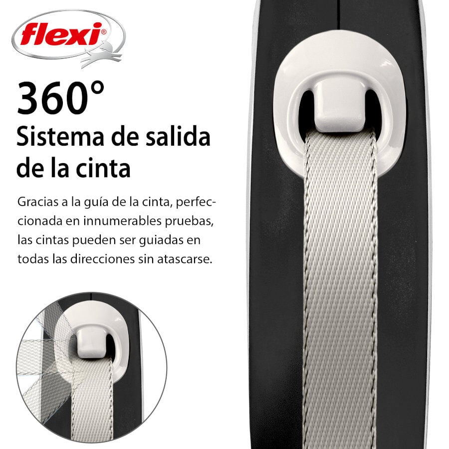 Flexi New Comfort Correa Extensible Gris para perros thumbnail