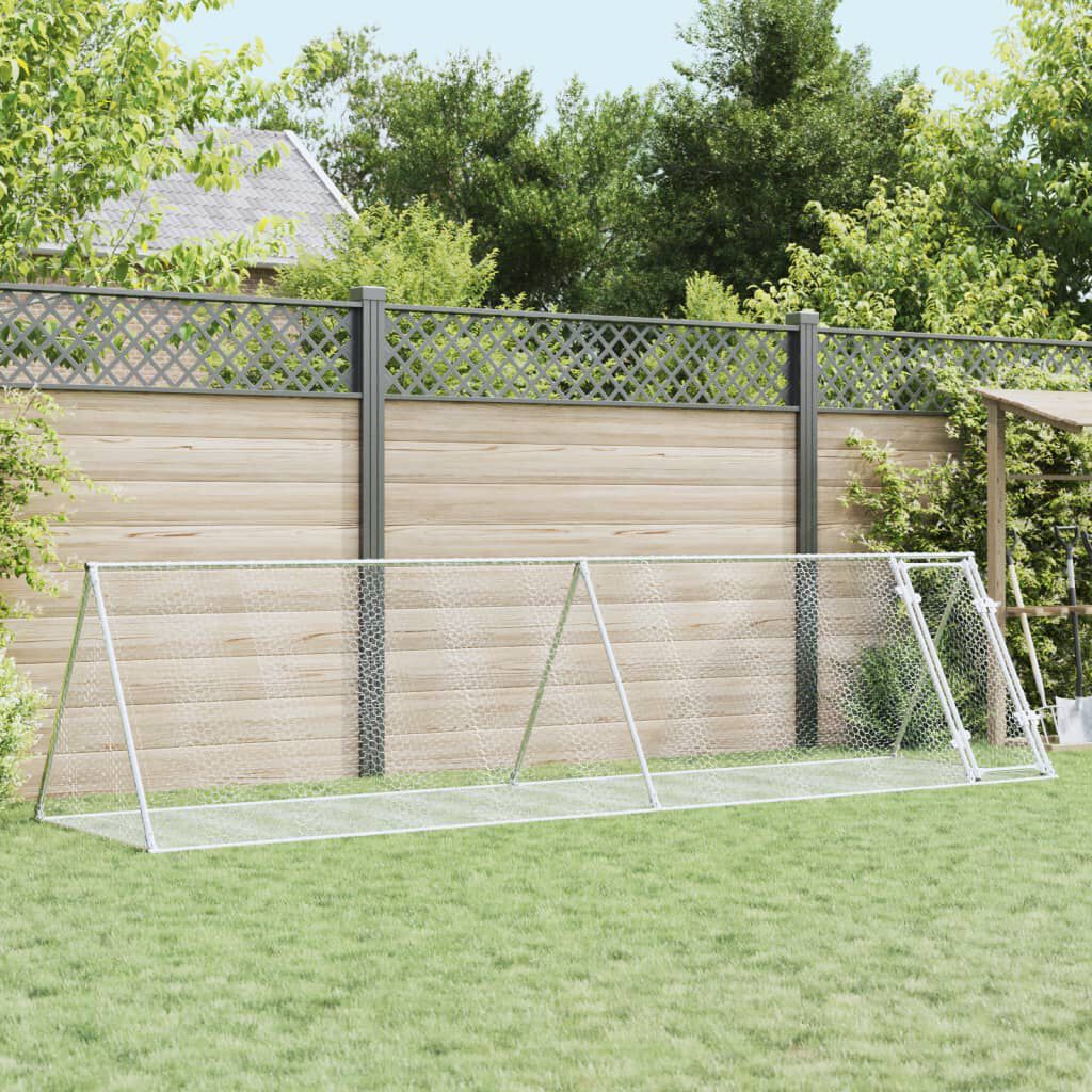 VidaXL Conejera Acero Plateado thumbnail