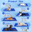 Nobleza Alfombrilla Refrescante para Mascotas &ndash; Gel Auto-refrigerante No T&oacute;xico, Ideal para Perros y Gatos en Verano &ndash; Tama&ntilde;o: 70x110 cm &ndash; Azul, , large indicador imagen numero 2