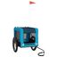 vidaXL Remolque de bicicleta para perros hierro tela Oxford azul negro, , large indicador imagen numero 2