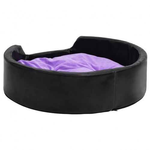 VidaXL Sof&aacute; Con Coj&iacute;n Lavable Negro y Lila para perros y gatos, , large Imagen numero 7