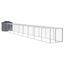 vidaXL Jaula gallinas con corral acero galvanizado gris 117x813x123 cm, , large indicador imagen numero 13