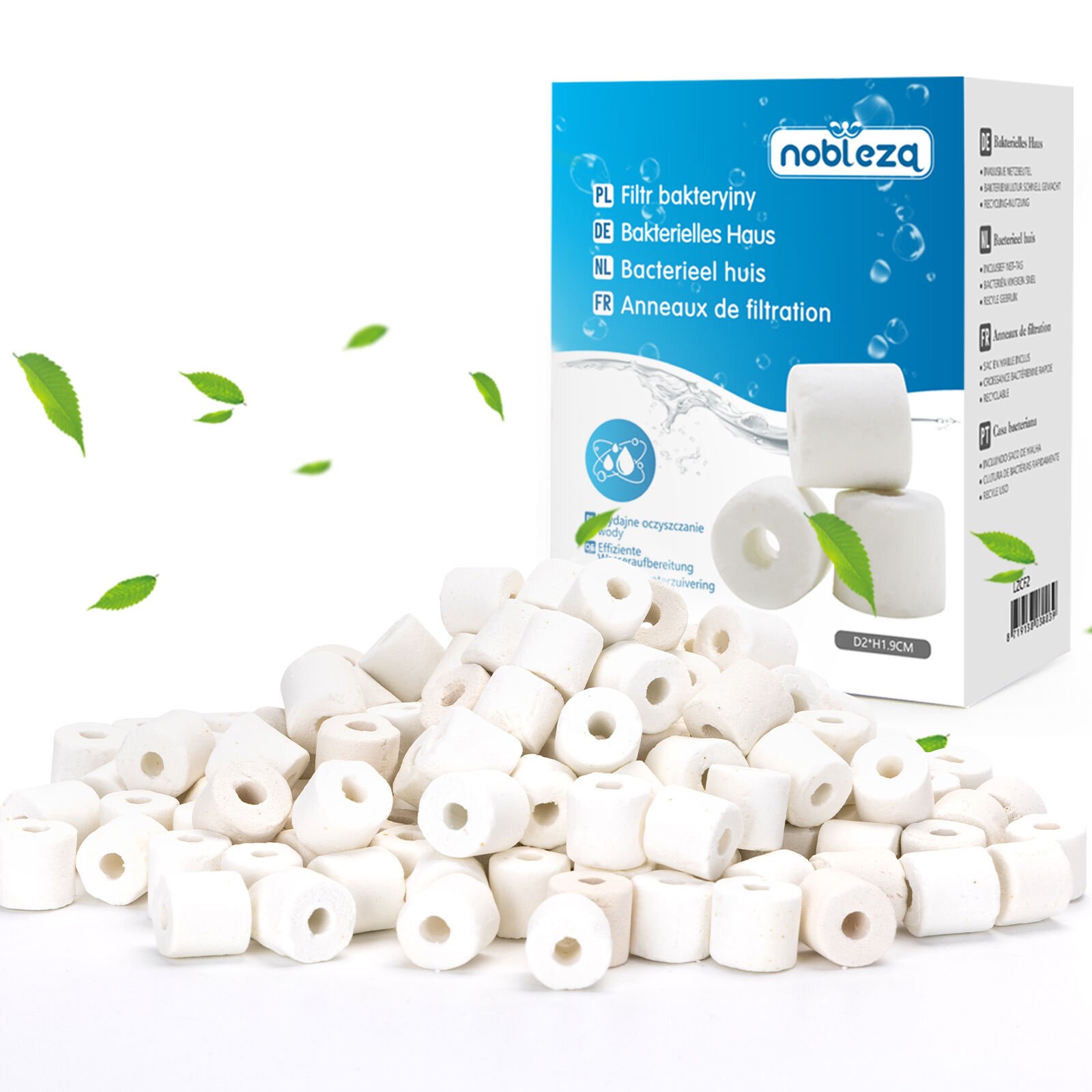 Nobleza Filtro Biológico Anillos de Cerámica para acuarios