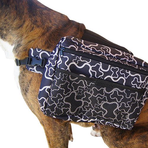Ibañez Mochila Alforja Estampada Huesos para perros thumbnail