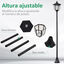 Outsunny Farolas Solares Negro, , large indicador imagen numero 4