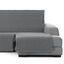 Vipalia Protector Funda Chaise Longue Lisa. Cubresofa Chenilla. Diseño Elite. Color Gris. Chaise Largo Derecha, , large indicador imagen numero 1