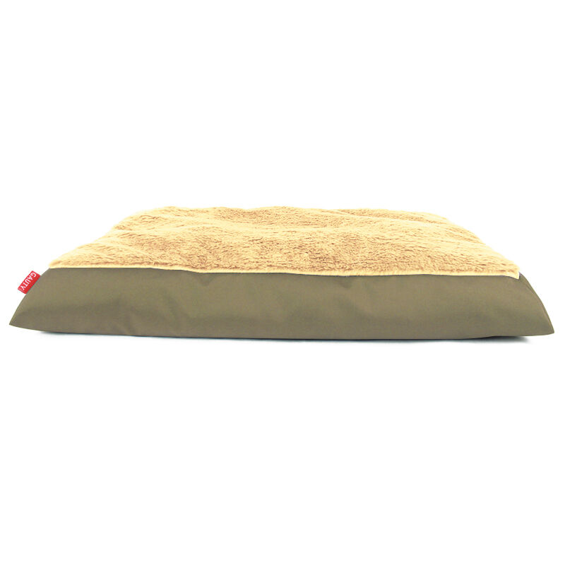 Gauty Cama Redonda para Perros y Gatos  Tela Impermeable y pelo - Beige, , large Imagen numero 1