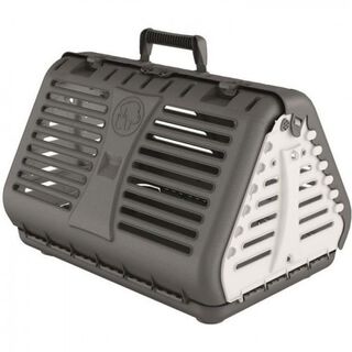 MPets Maletín de Transporte Plegable Gris para gatos
