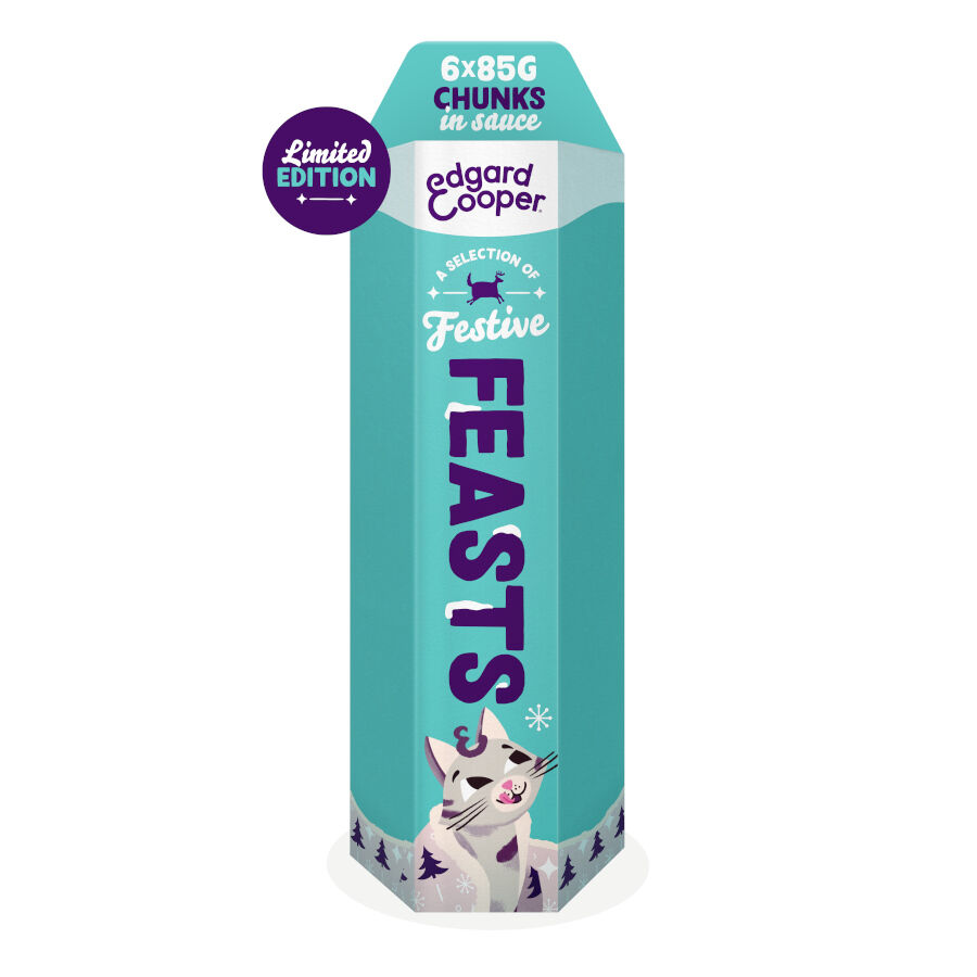 6 latas x 85 g Edgar & Cooper Festive Festines en Salsa lata para gatos, , large Imagen numero 3