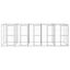Vidaxl perrera con puertas de bisagra plateado para perros, , large indicador imagen numero 8