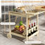 Outsunny Camarera con Ruedas Madera Natural, , large indicador imagen numero 4