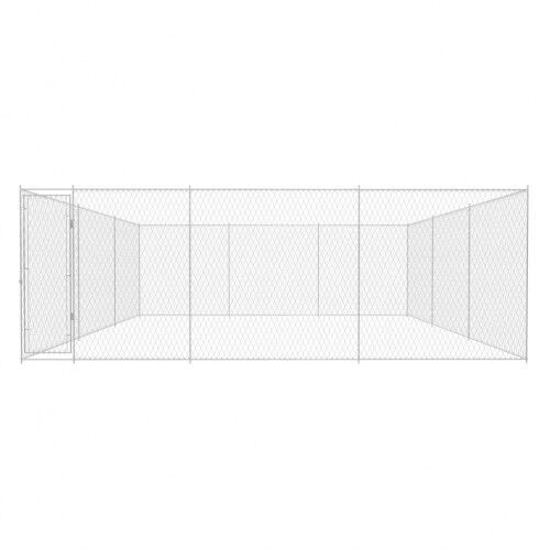 Perrera de acero galvanizado color Plateado thumbnail