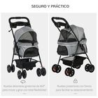 Cochecito para mascotas plegable color Gris, , large image number null