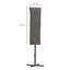 Outsunny Funda Protectora de Sombrilla &Oslash;63x164 cm Cubierta de Sombrilla Resistente a Intemperie para Jard&iacute;n Patio con Varilla Cremallera Gris, , large indicador imagen numero 3