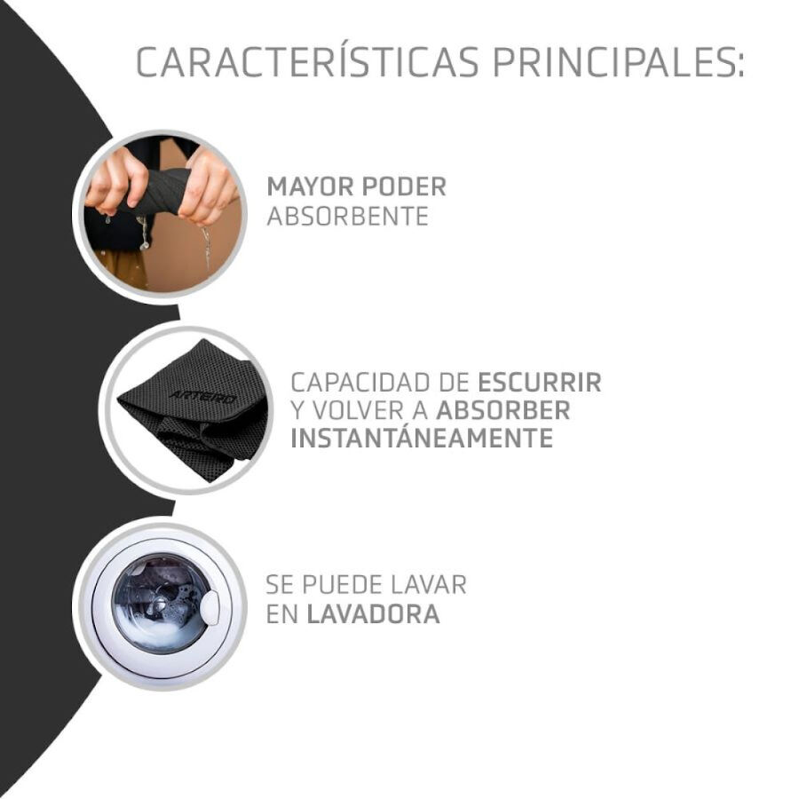 Artero Samba Bayeta Carbono toalla para perros, , large Imagen numero 3