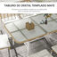 Outsunny Conjunto de Jardín de Ratán Sintético Juego de Muebles de Jardín para Exterior de Ratán de 7 Piezas Incluye 6 Sillas Apilables con Cojines y Mesa de Vidrio Natural, , large indicador imagen numero 5