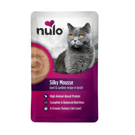 Nulo Silky Mousse Ternera y Sardina Sobres para gatos