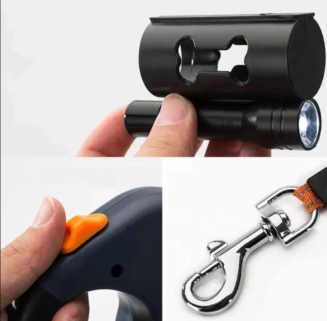 Correa extensible doble para perros, , large Imagen numero 3