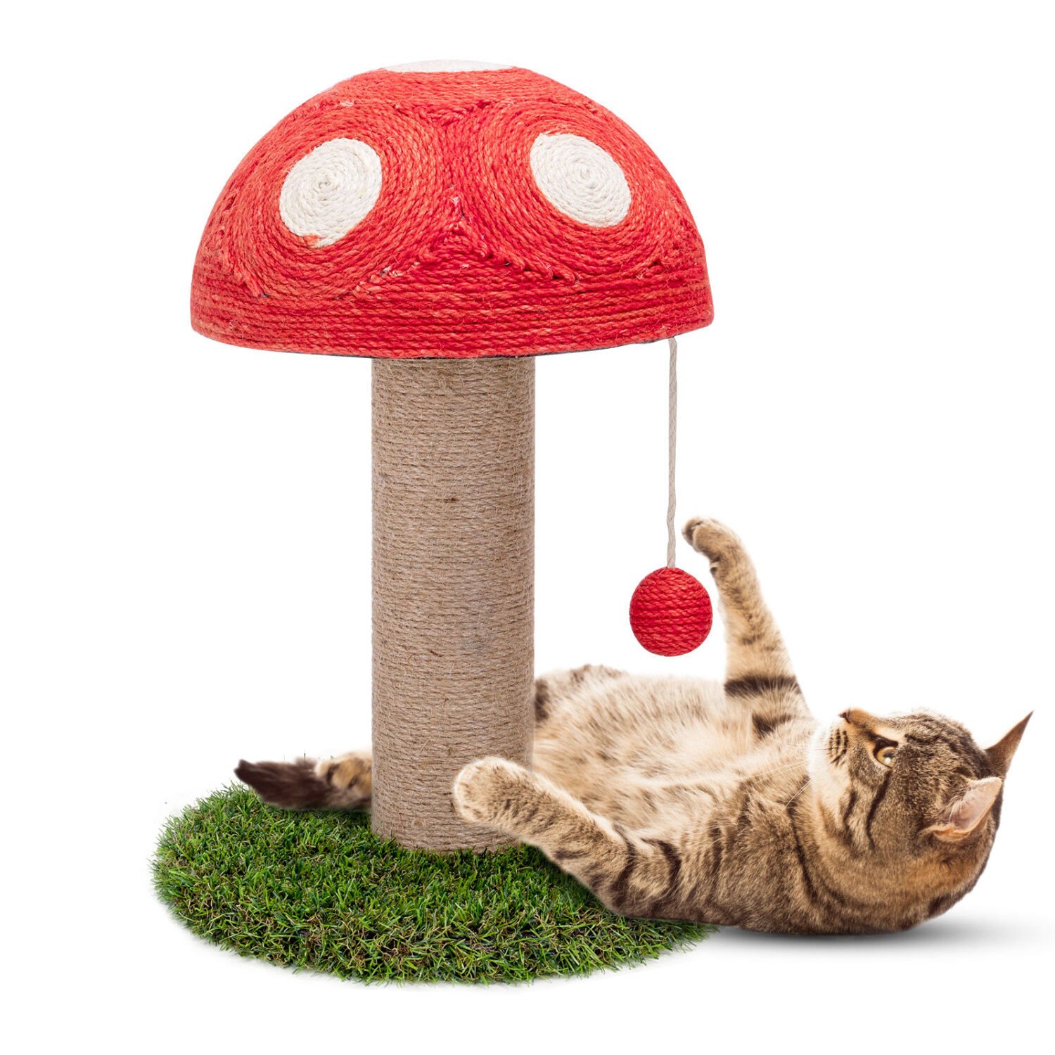 Nobleza Poste rascador para gatos de sisal con juguete. Peque o