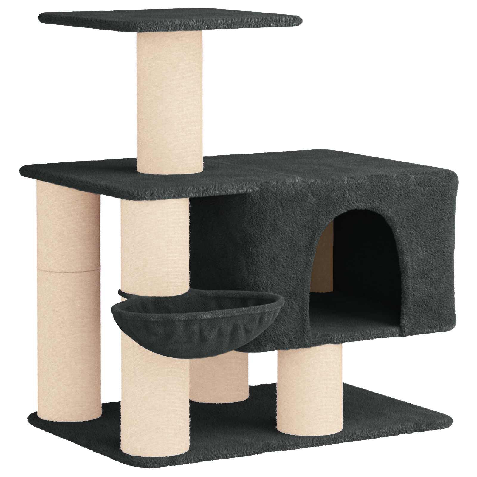vidaXL &Aacute;rbol para gatos con postes de sisal &Aacute;rbol rascador Muebles Gatos Condo, , large Imagen numero 1