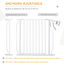 PawHut Barrera de Seguridad Blanco, , large indicador imagen numero 5