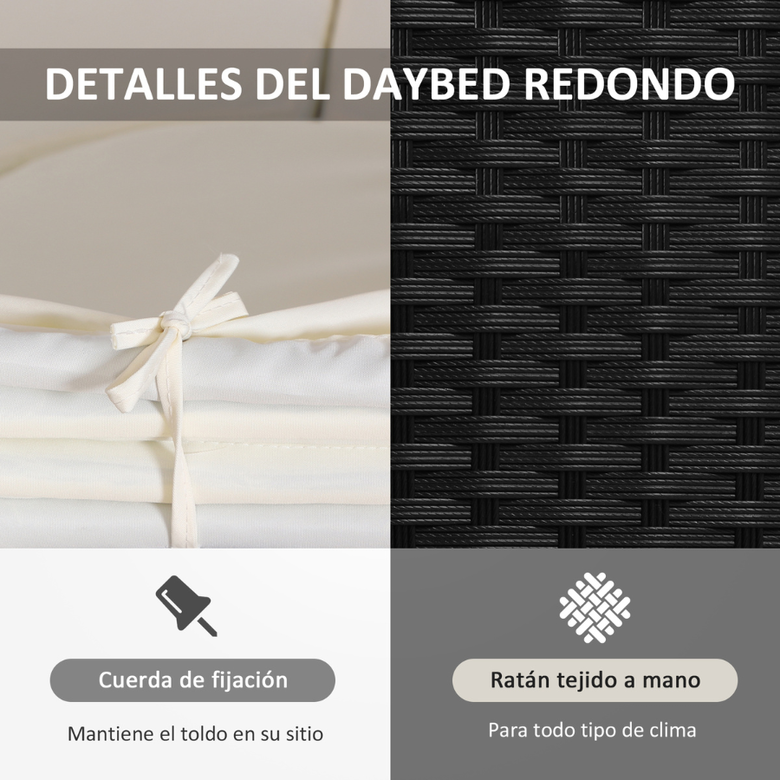 Cama Chill-Out con Toldo Ajustable color Blanco, , large Imagen numero 4