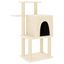 vidaXL Rascador para gatos con postes de sisal color crema 97 cm, , large indicador imagen numero 1