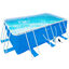 Outsunny Piscina Desmontable 440x240x122 cm Piscina Rectangular de Exterior con Depuradora de Cartucho 4,000 L/H y Marco de Acero 9760 L Azul, , large indicador imagen numero 1