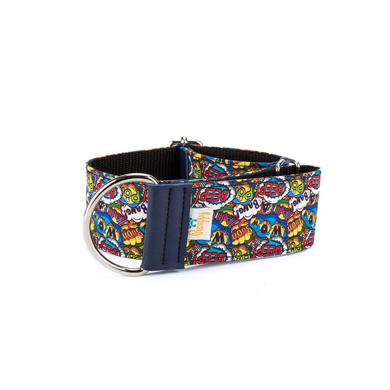 Pamppy galgo speedy collar regulable cómic beep multicolor para perros, , large image number null