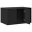 vidaXL Mueble arenero para gatos madera ingeniería negro, , large indicador imagen numero 4
