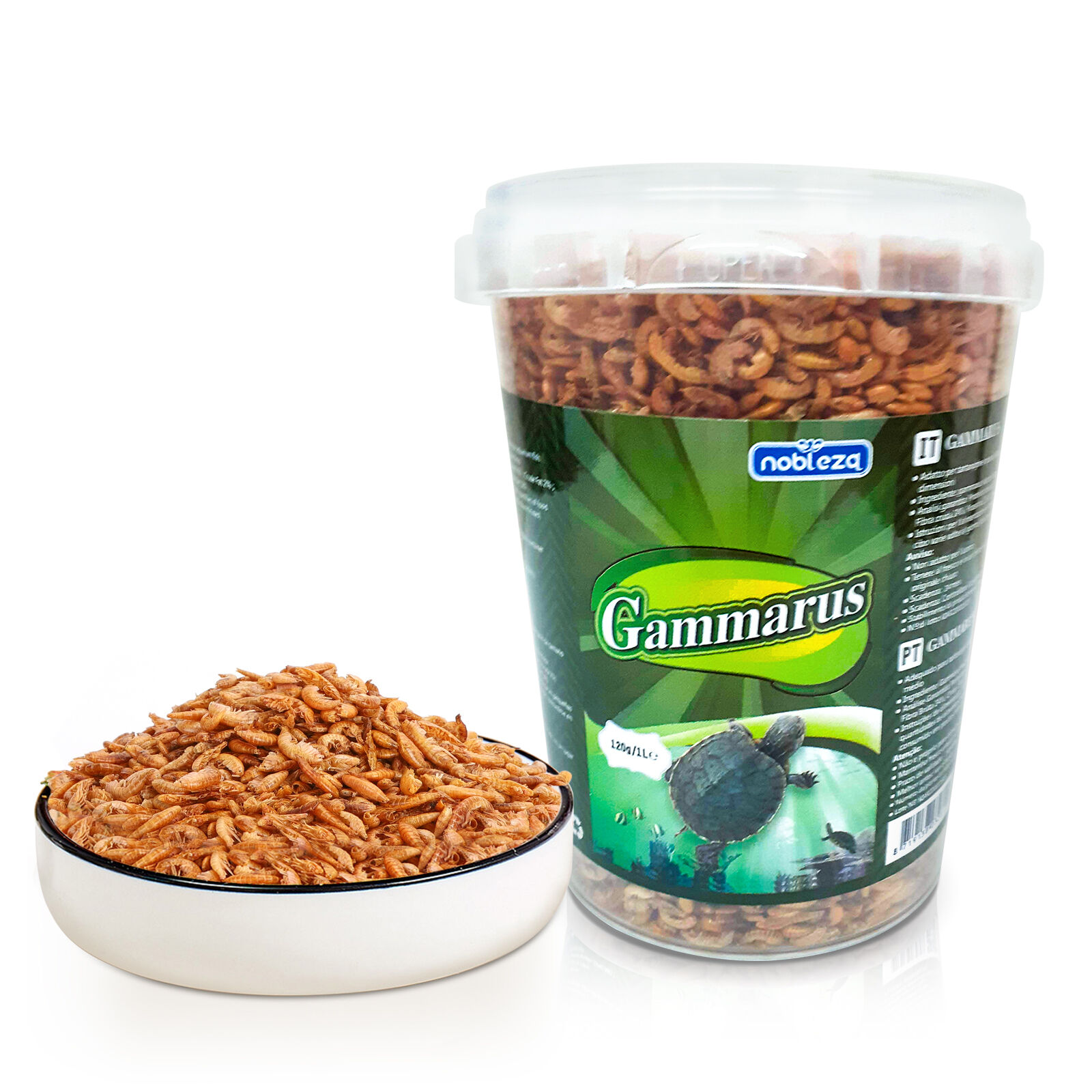 Nobleza Alimento para tortugas y tortugas de agua elaborado con langostinos de r&iacute;o naturales de alta calidad 120g / 1000ml, , large Imagen numero 1