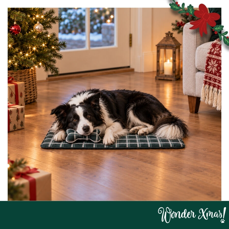 Wonder Christmas Set Manta y Cojin Hueso para perros, , large Imagen numero 2