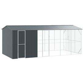 vidaXL Jaula para Aves Antracita 430 x 208 x 247 cm Acero galvanizado