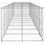 Vidaxl perrera con puertas de bisagra plateado para perros, , large indicador imagen numero 13