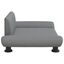 vidaXL Cama para perros de tela gris claro 70x45x28 cm, , large indicador imagen numero 3